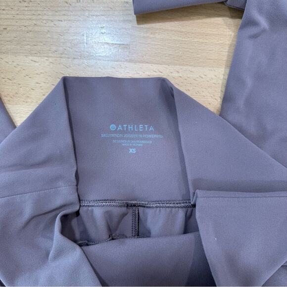 Athleta Salutation High Rise Jogger Mauve Pink size XS Yoga Athletic - Picture 7 of 9